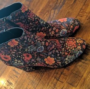 Floral booties